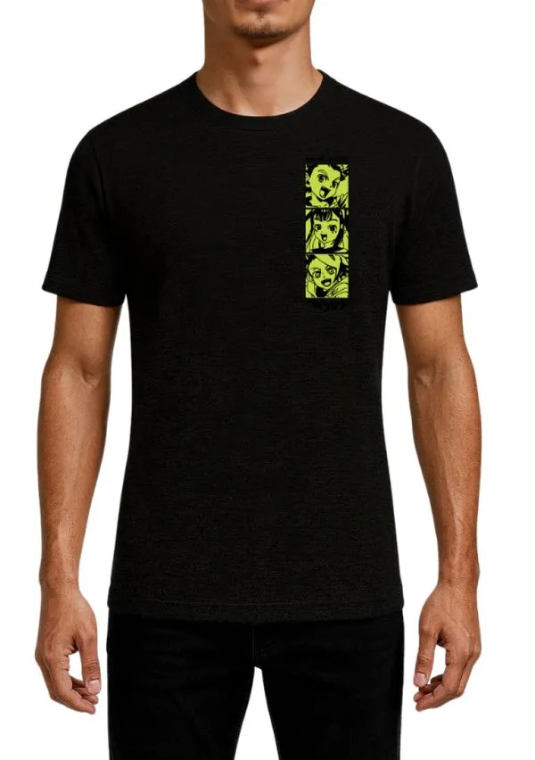 Camiseta Dry Fit Preta Manga Curta Beyblade X Japan 06 / Preta