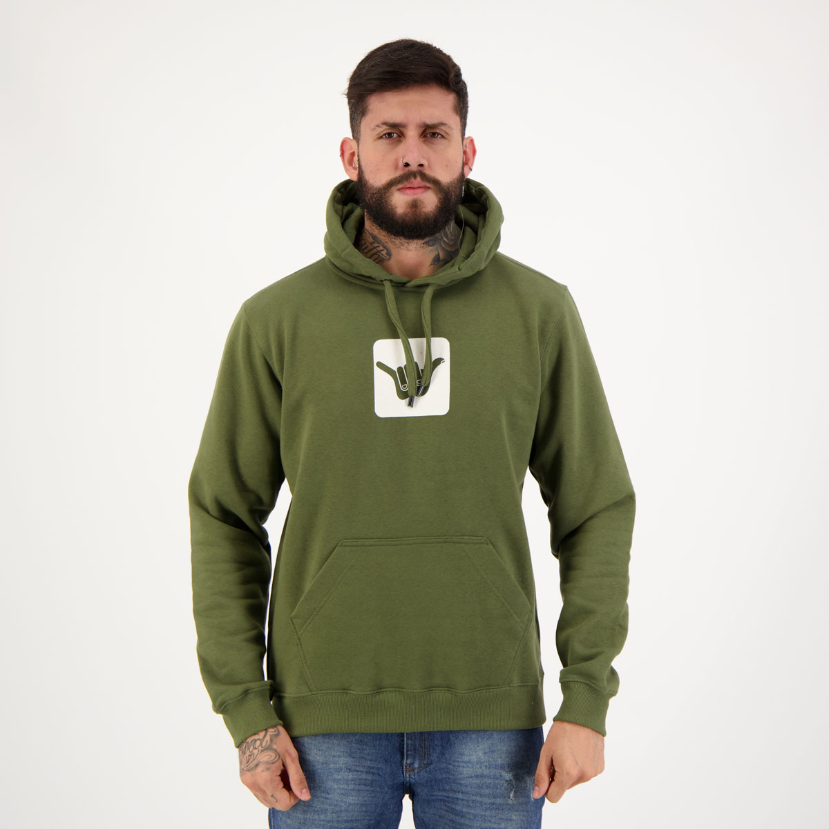 Moletom Hang Loose Logo Verde