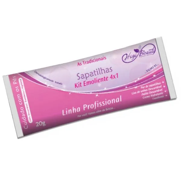 Kit Sapatilhas Emolientes 4x1 Higibeauty 20g