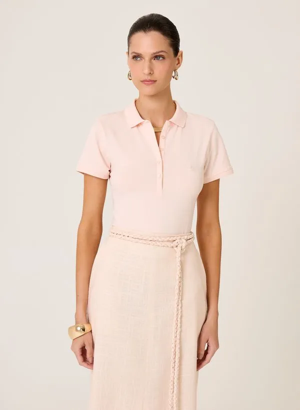 Polo Slim Fit Algodão Peruano Dudalina Feminina PP