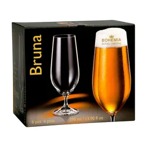 Jogo de Taças Cerveja Cristal Bruna Bohemia 6 Unidades