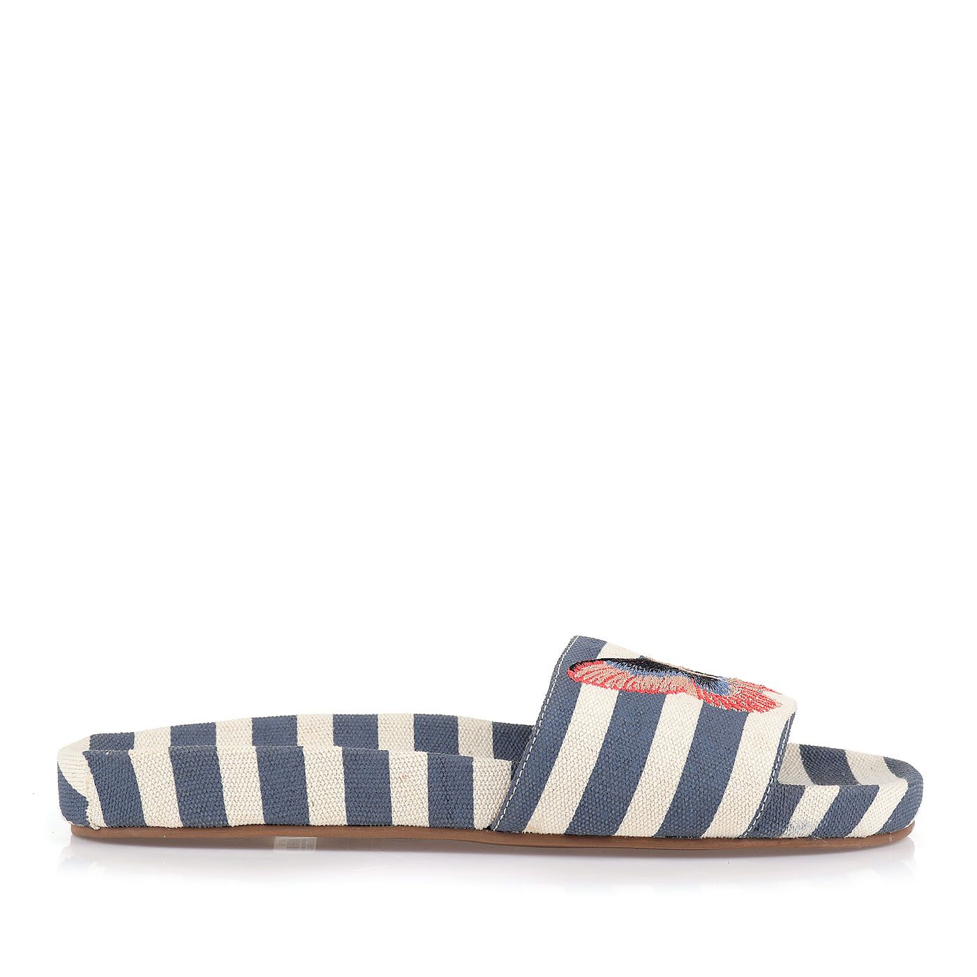 Flat Striped Canvas Hor Denim