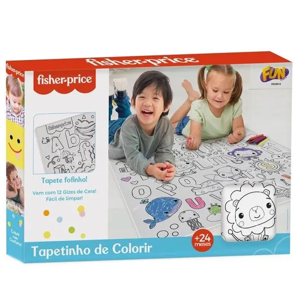 FISHER PRICE TAPETE PARA COLORIR COM GIZ DE CERA - FUN