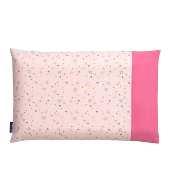Fronha para Travesseiro Bebê Estrelinha Clevamama Rosa - CL3339