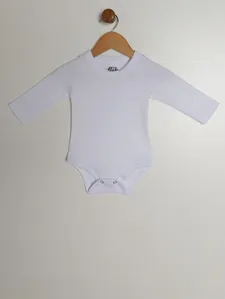 Body Malha Térmica Infantil Para Bebê - BRANCO P