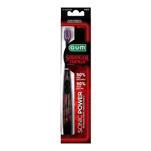 Escova de Dente Elétrica à Bateria Gum Sonic Power Stranger Things 1 Unidade