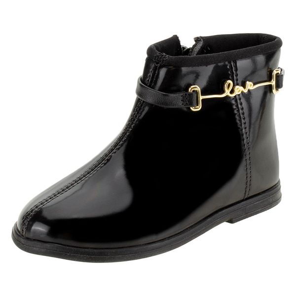 Bota Feminina Infantil Baby Molekinha - 2706313 VERNIZ/PRETO 19