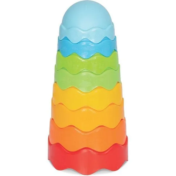 Brinquedo Educativo Torre Mágica para Bebê com 8 Peças Coloridas Mercotoys Brinquedo Educativo Torre Mágica 8 Peças para Bebê Mercotoys