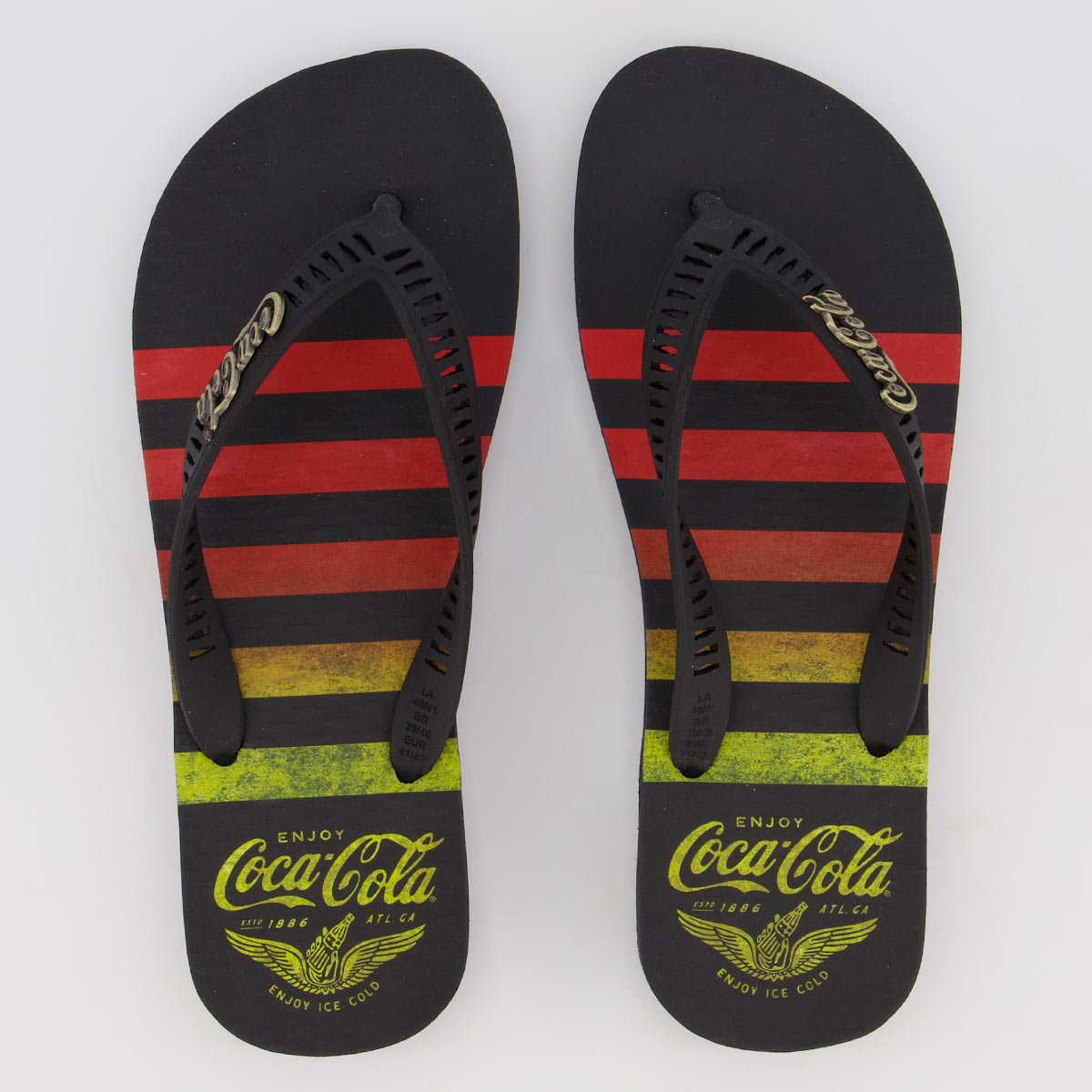 Chinelo Coca Cola Brinson II Preto