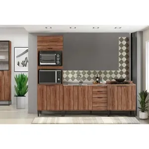 Cozinha Modulada Carraro Alpha Carraro 3 Peças Alpha C3P38 Freijo