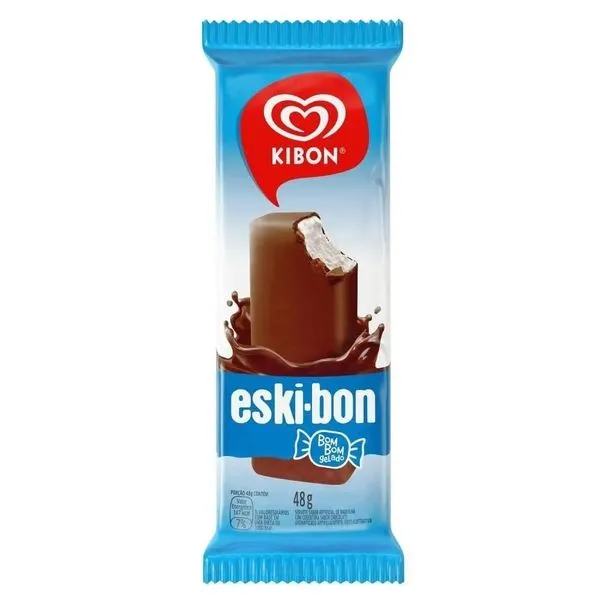 Picolé Kibon Baunilha Cremoso com Cobertura de Chocolate 48g
