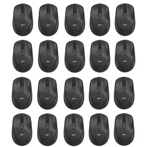 Kit 25 Mouses Sem Fio Recarregável Mega M180 Preto DPI Ajustável