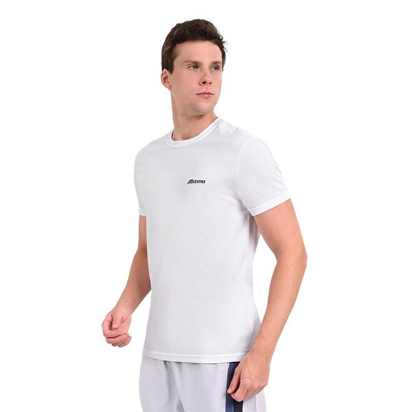 Camiseta Casual Masculina Mizuno Basic Logo GG Branco