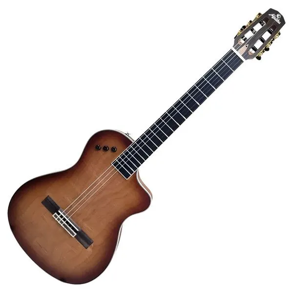 Violão Elétrico Acústico Aileen Cordas de Nylon Marrom E-BI
