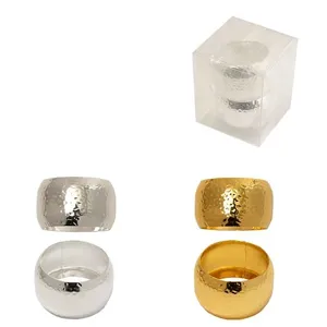 Anel Porta-Guardanapo Textura Sortido Ferro 2 Peças 4,3x4,3x3cm LM4131 - honeyhome