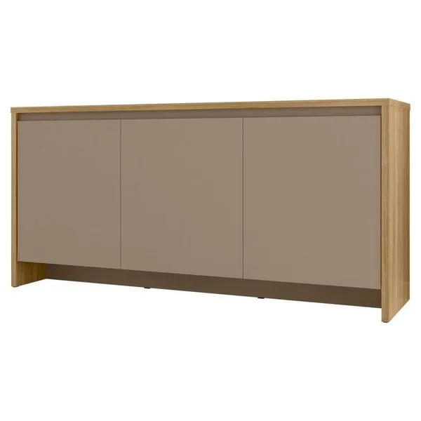 Balcão Buffet Hannover 50523 3 Portas 1 Gaveta MDF-MDP 160CM Fendi