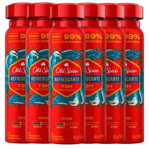 Kit Desodorante Aerosol Old Spice Refrescante 150ml - 6 unidades