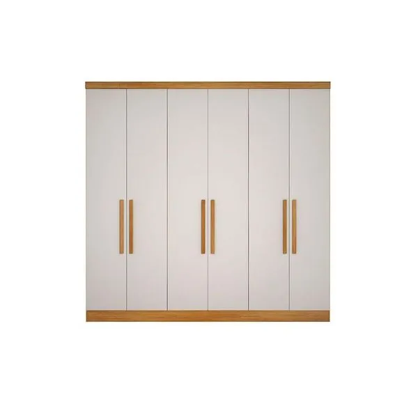 Guarda Roupa Modulado c/6 Portas e 4 Gavetas Rizon/Linea Cumaru/Fendi (B23) - (F25) - N. Horizonte