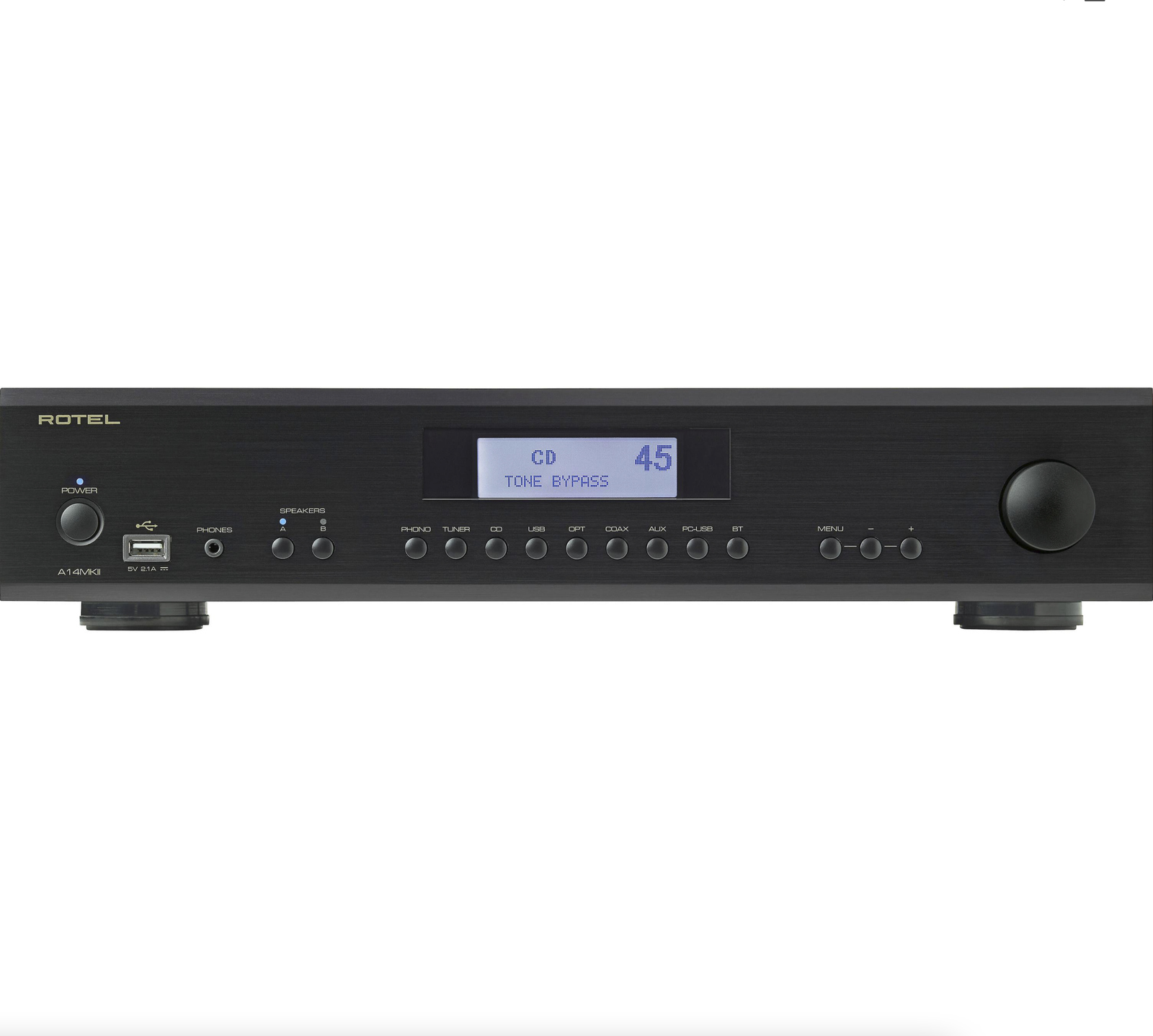 Amplificador integrado Rotel A14MKII Estéreo 80 W Canal Preto - 110v