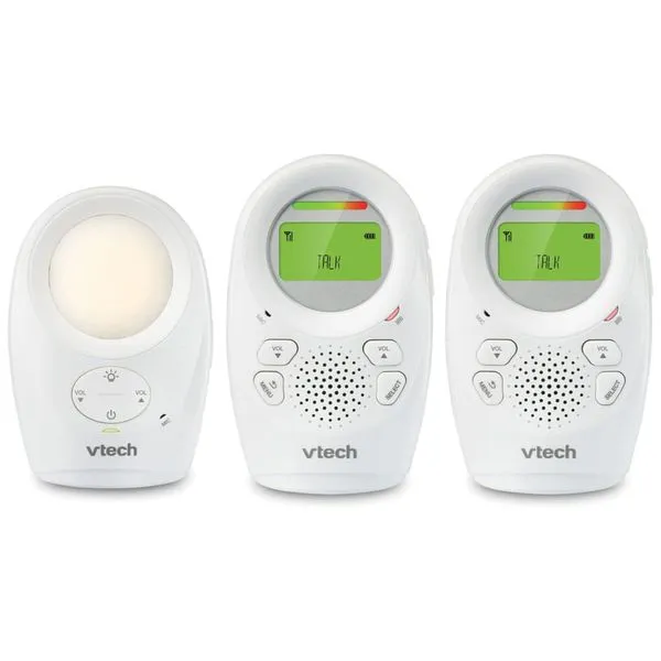 Babá Eletrônica Digital com Alcance Ampliado (2 Unidades para Pais), Conjunto de 3 Peças,DM1211-2 VETCH,Prata 110v