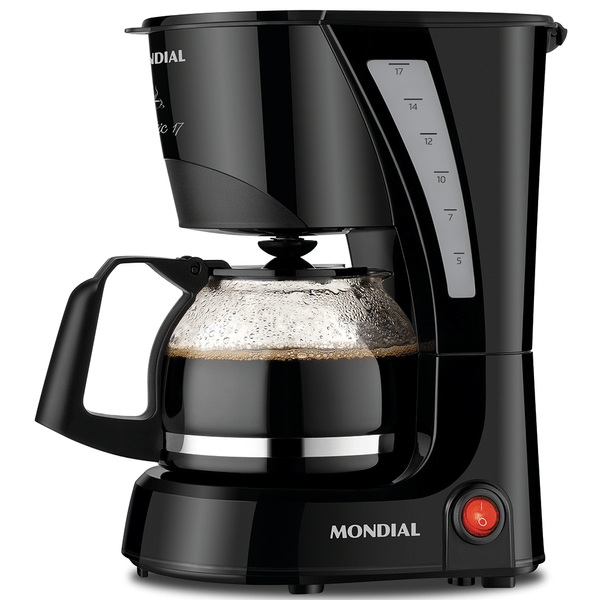 Cafeteira Elétrica Mondial Pratic 17, 600W, 17 Xícaras, Aquecimento Automático - NC-25 220V