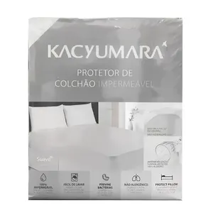 Protetor de Colchão Impermeável Casa K Algodão King Size 1,93 X 2,03 X 0,40M Branco Kacyumara Protetor de Colchão Impermeável Casa K Algodão King Size Branco Kacyumara