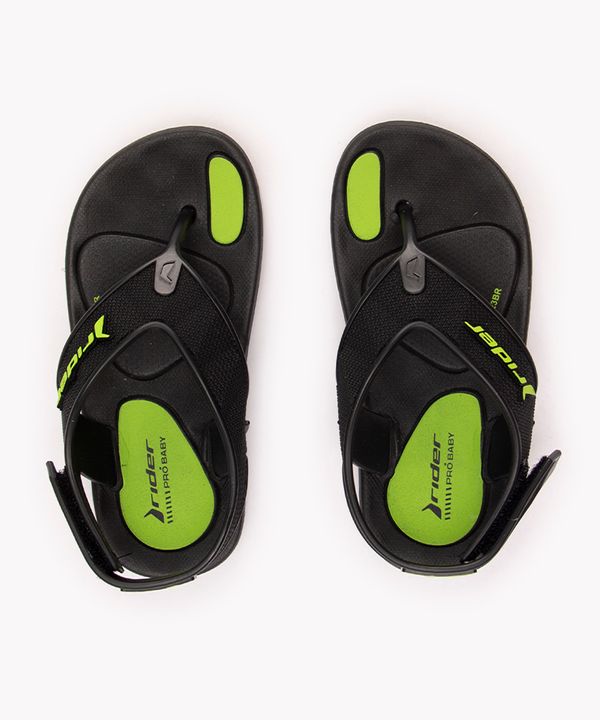 chinelo infantil plus baby rider preto 20-21