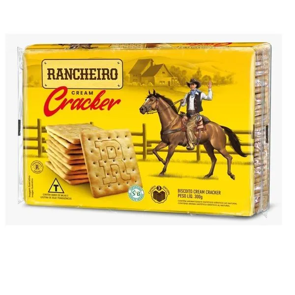 Biscoito Rancheiro Cream Cracker 300g BISCOITO RANCHEIRO 300G CREAM CRACKER