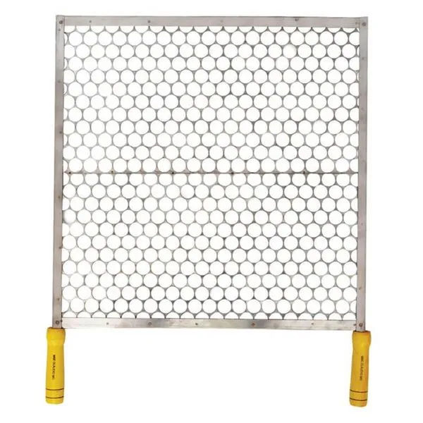 Grelha Inox com Cabo de Madeira 40x40cm - 1330 - MSE
