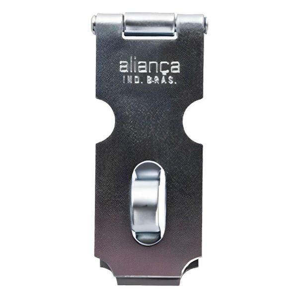Porta Cadeado 114mm Zincado Encartelado - 019716 - Aliança Porta Cadeado 114mm - 019716 - Aliança