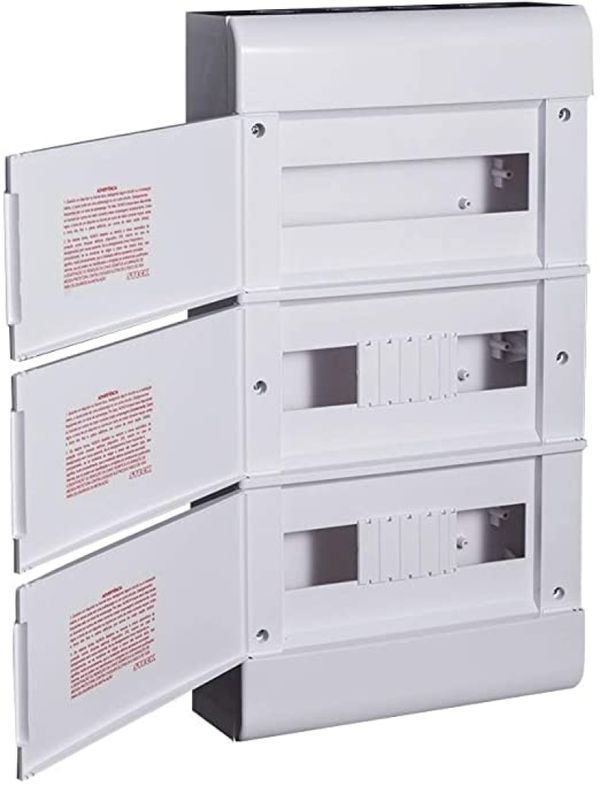 Quadro Embutir Ouro Box 36 Módulos Din Steck Branco