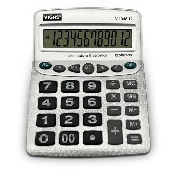 Calculadora Mesa Vighs V-1048 12×12 Dígitos