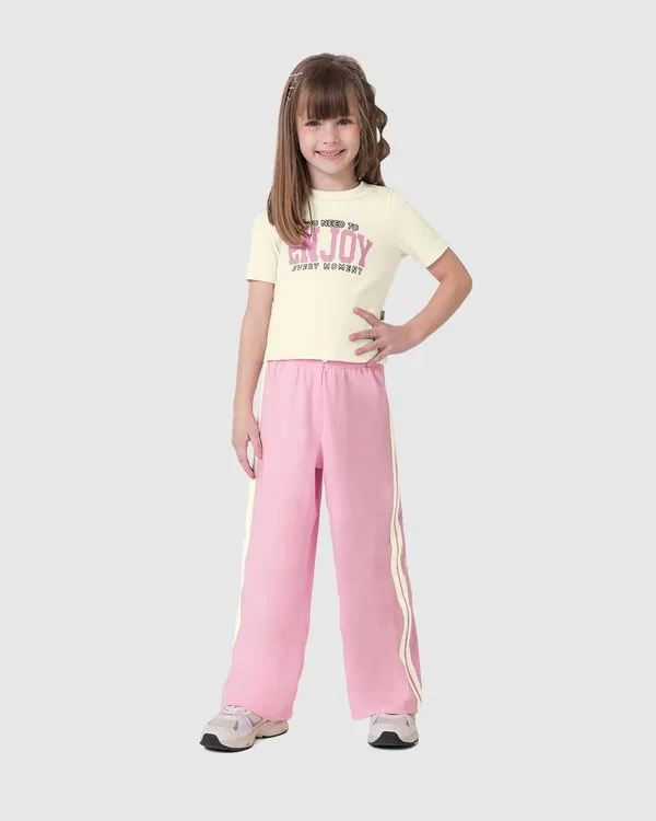 Conjunto Infantil Menina You Need To Enjoy Every Moment Algodão Malwee Kids Off White - 12
