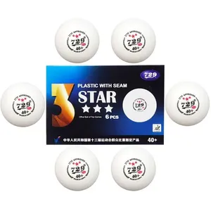 Kit 6 Bolas de Ping Pong SU-PIN9 3 Estrelas 40mm Polipropileno Branco AB Mídia Kit 6 Bolas de Ping Pong SU-PIN9 3 Estrelas 40mm Branco AB Mídia