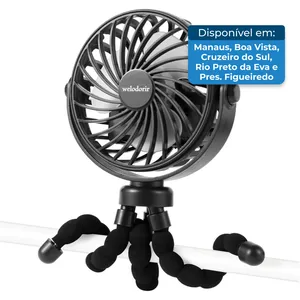 Ventilador Portátil Welodorir Recarregável Preto A-BI