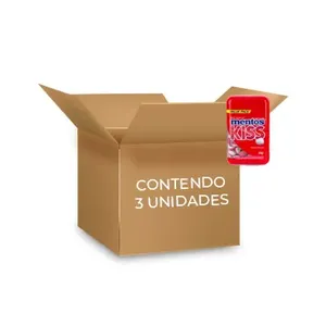 Mentos Kiss Potão Morango contendo 3 unidades de 105g cada