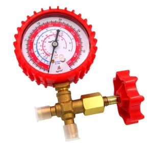 Manifold 1 Via Alta Pressão 0/500 PSI Gás R12/R22/R134A/R404A AGT Manifold 1 Via Alta Pressão 0/500 Psi Gás R12, R22, R134A e R404A