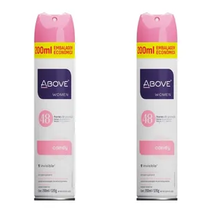 Kit c/2 Unidades de Desodorante Aerosol Above 200ml Clas Candy