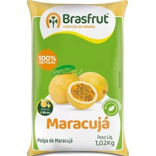 Polpa De Maracujá Brasfrut 1,02Kg