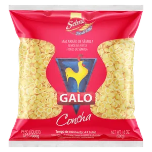 Macarrão de Sêmola Concha Galo 500g