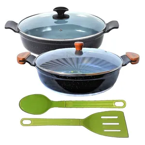 Jogo Frigideiras Antiaderente em Cerâmica AAeAM 30cm T04 N11