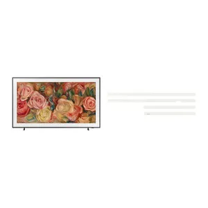 Smart TV 32” QLED The Frame 32LS03C + Moldura para Smart TV 32 polegadas The Frame 2023 cor branco Combo