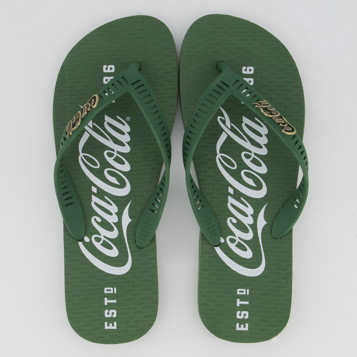 Chinelo Coca Cola 1886 Verde