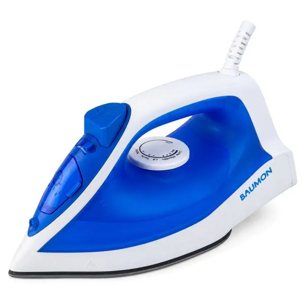 Ferro de Passar Roupa a Vapor Baumon 1000W 127V Azul LM-2262