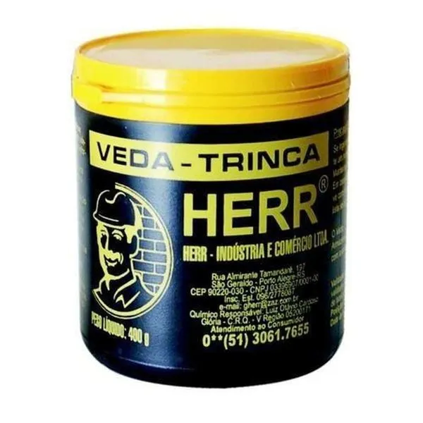 Veda Trinca para Telhados 380g Vedação de Cimento-Amianto Alumínio e Zinco Embalagem Econômica Herr Veda Trinca para Telhados 380g Vedação de Cimento-Amianto Alumínio e Zinco Herr