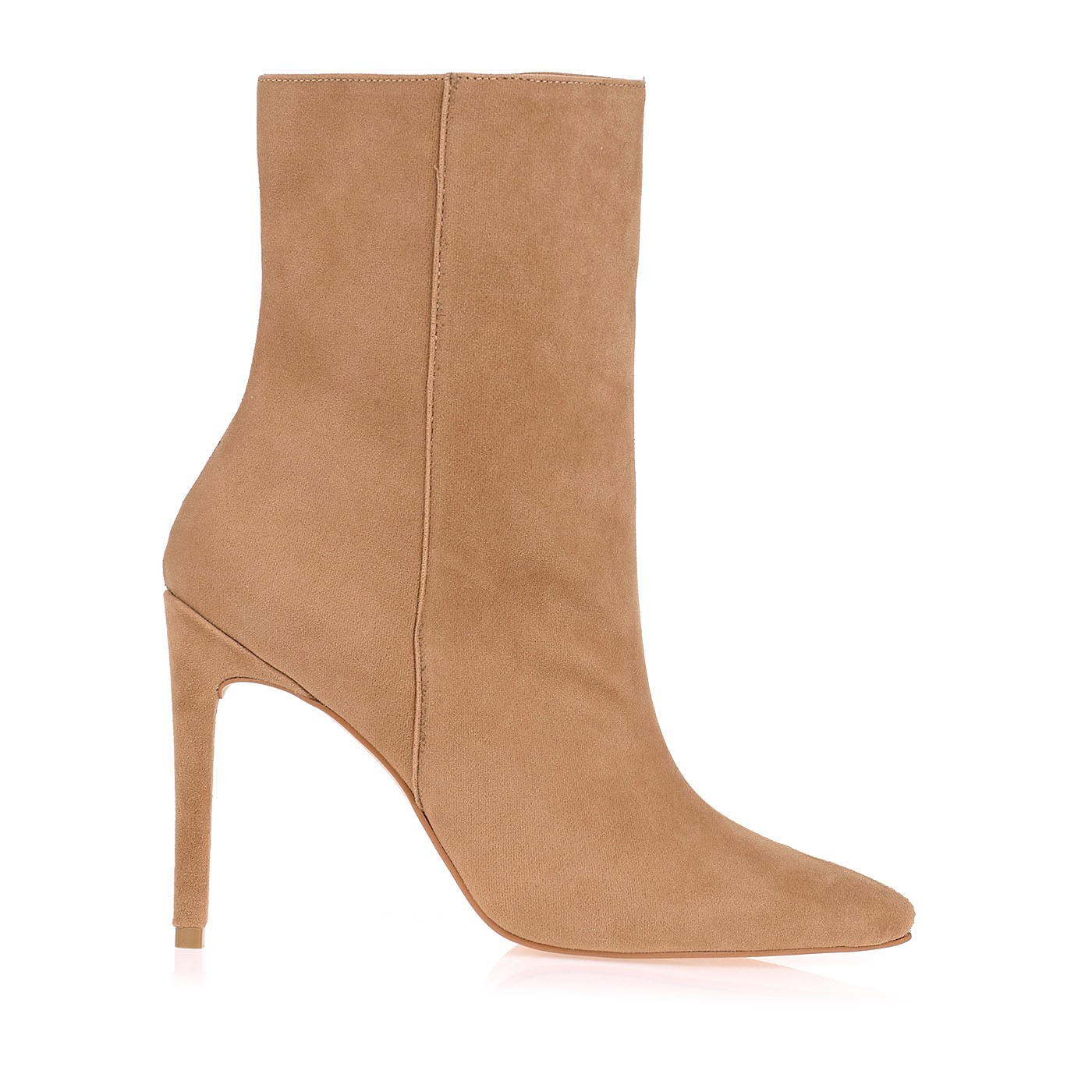 Bota Salto Alto Shammy Tan