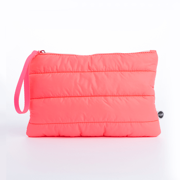 Necessaire Envelope Puffer Rosa Chiclete