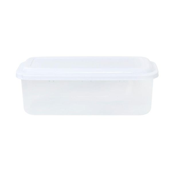 Pote Plástico Retangular 2,2 Litros Plasvale Branco
