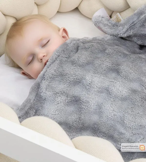 Cobertor Lille Baby 90 x 110 cm Cinza