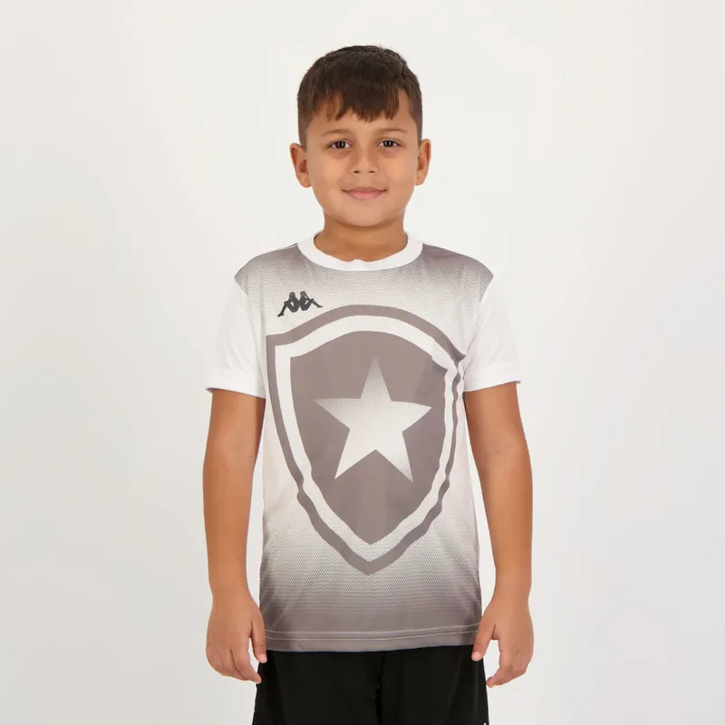 Camisa Botafogo Supporter Escudo Infantil Branca